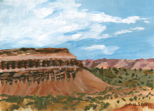 "Capitol Reef Red Rocks" 5"x7" Acrylic