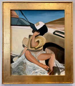 "Boat baby" 20" x 24" oil painting