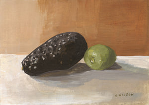 "Lime and Avocado" 5"x7" Acrylic