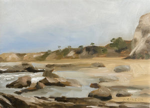 "Crystal Cove Tide Pools" 5' x 7" oil on panel (framed)