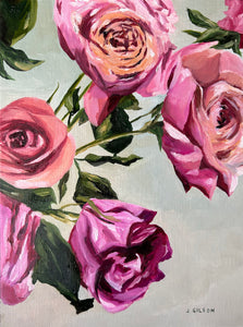 "I Love You in Pink" 9"x12" oil