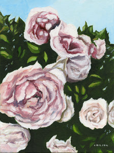 “Mabel’s Roses” 9”x12” oil