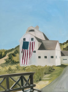 "McPolin Barn" 9" x 12" oil