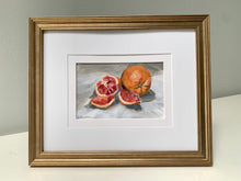 Load image into Gallery viewer, &quot;Cora Cora Orange 2&quot;  Framed 4&quot; x 6&quot; Acrylic on Paper.
