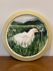 "Free Range" 10"x10" oil
