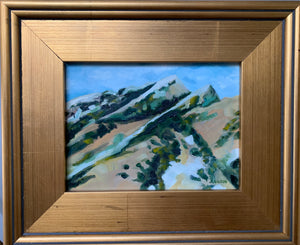 "Mt Olympus: view from Knudsen Park" 6"x8" oil on panel