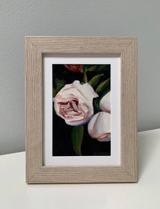 4" x 6" "By Your Side" frame Oil on Paper