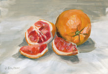 Load image into Gallery viewer, &quot;Cora Cora Orange 2&quot;  Framed 4&quot; x 6&quot; Acrylic on Paper.
