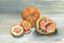 Load image into Gallery viewer, &quot;Cora Cora Orange 3&quot;  Framed 4&quot; x 6&quot; Acrylic on Paper.

